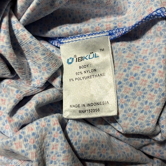 IBKUL Men's Geo Royal Print Polo Modern Fit Size XXL NWT - Picture 10 of 10